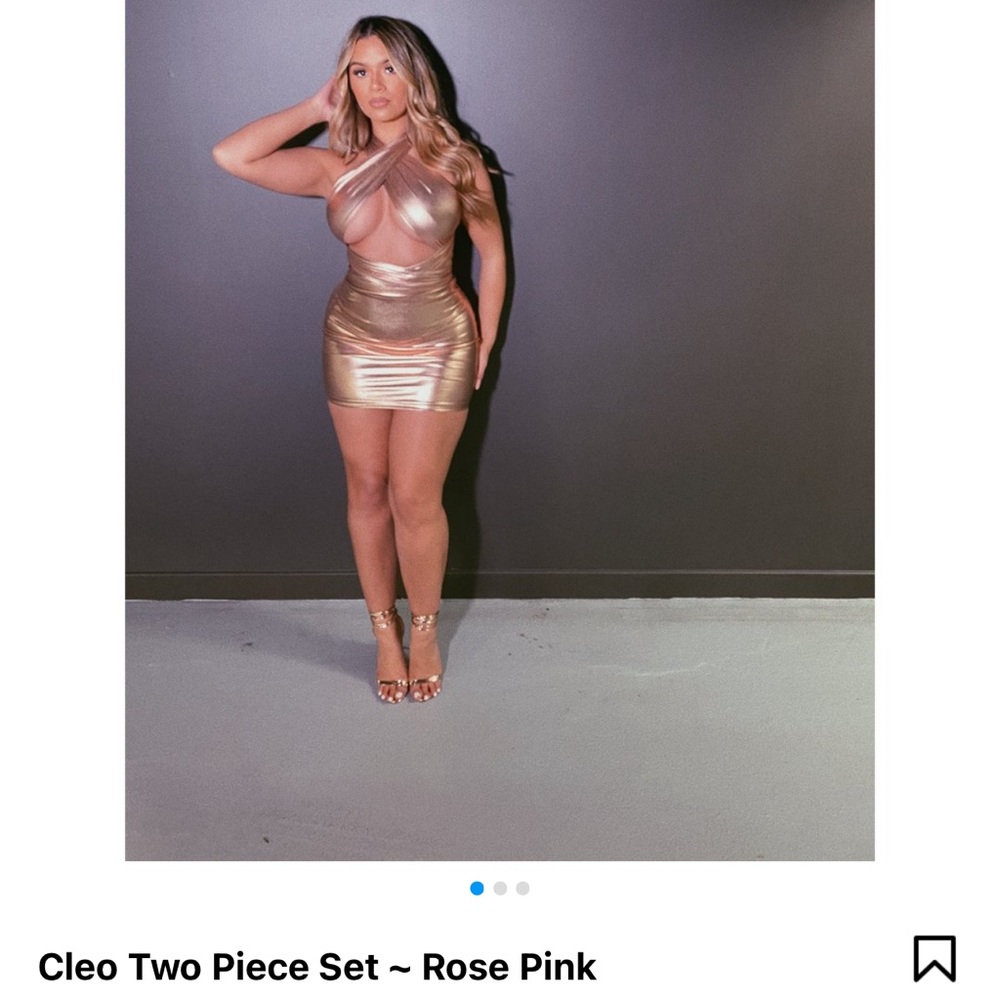 Rose gold two piece set